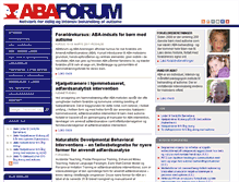 Tablet Screenshot of abaforum.dk